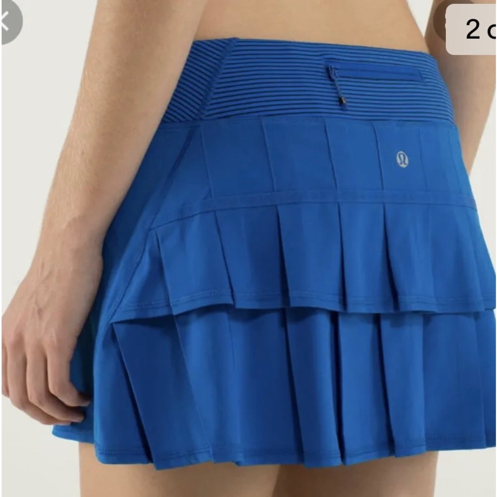 Lululemon blue pace skort size 4